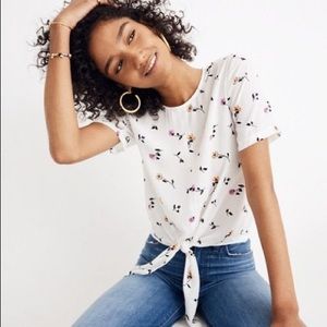 NWT Madewell Button-Back Top “Sweet Blossoms”
